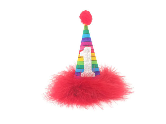 Rainbow Birthday Hat, Rainbow Party Supplies, Dog Birthday Hat, Cat Birthday Hat, Rainbow, Pride